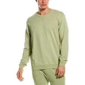 𝅺GOODLIFE Mens Micro Terry Crewneck Sweatshirt Xlarge Green